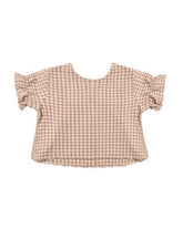 FRANCIE GINGHAM BLOUSE AND WIDE LEG PANTS SET - RYLEE + CRU - SET