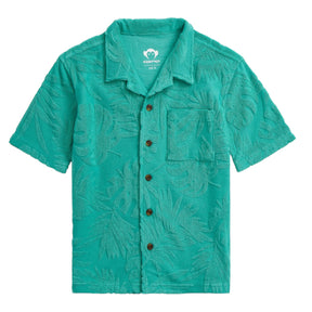 LEAVES TERRY RESORT BUTTON DOWN TOP (PREORDER) - BUTTON DOWNS