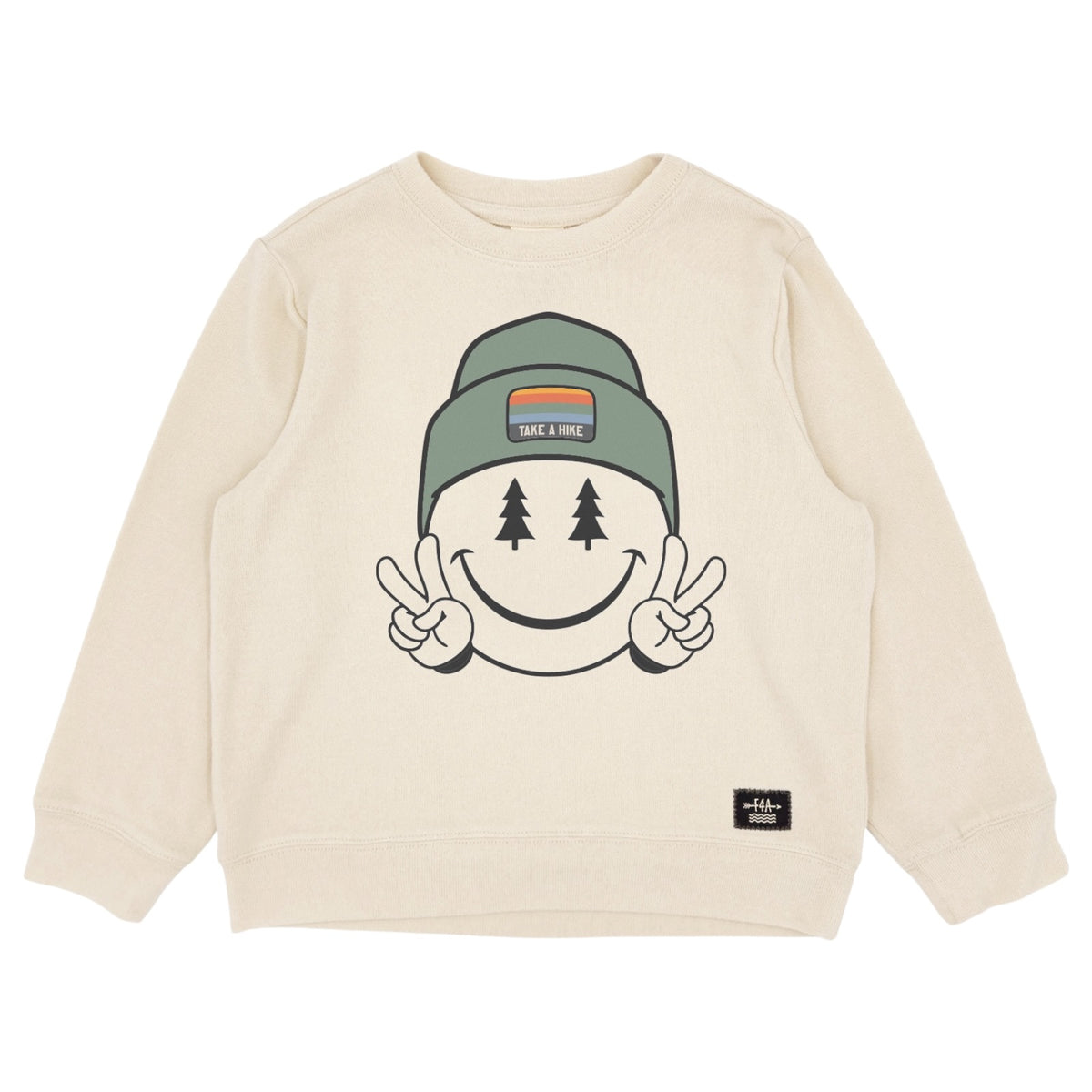 TAKE A HIKE SMILEY FACE HACCI SWEATSHIRT