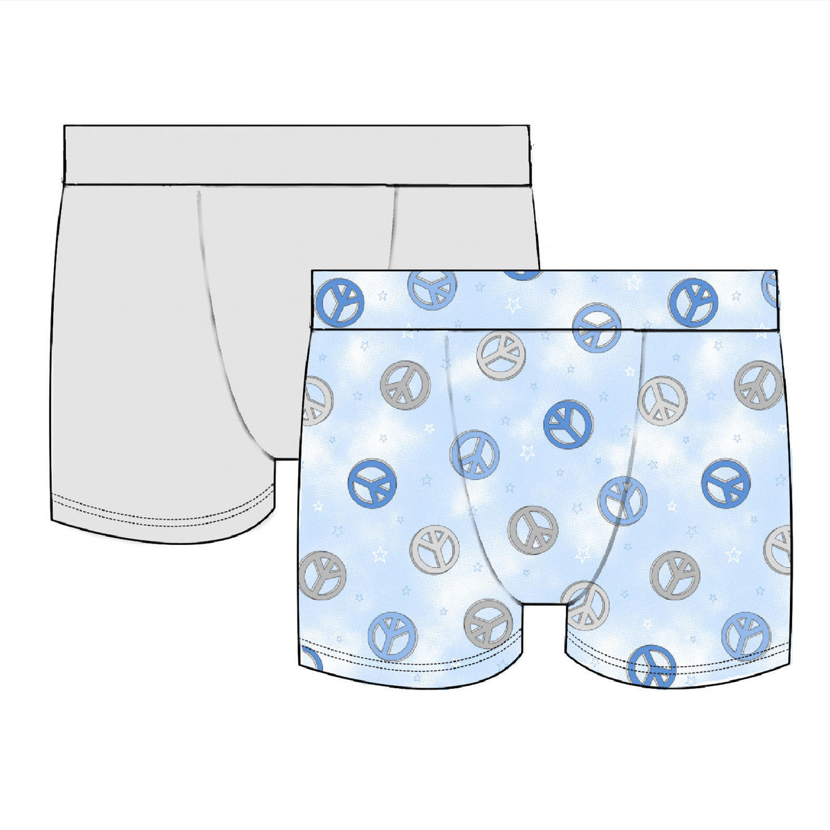 PEACE 2 PACK BOXERS - ESME - BOXERS