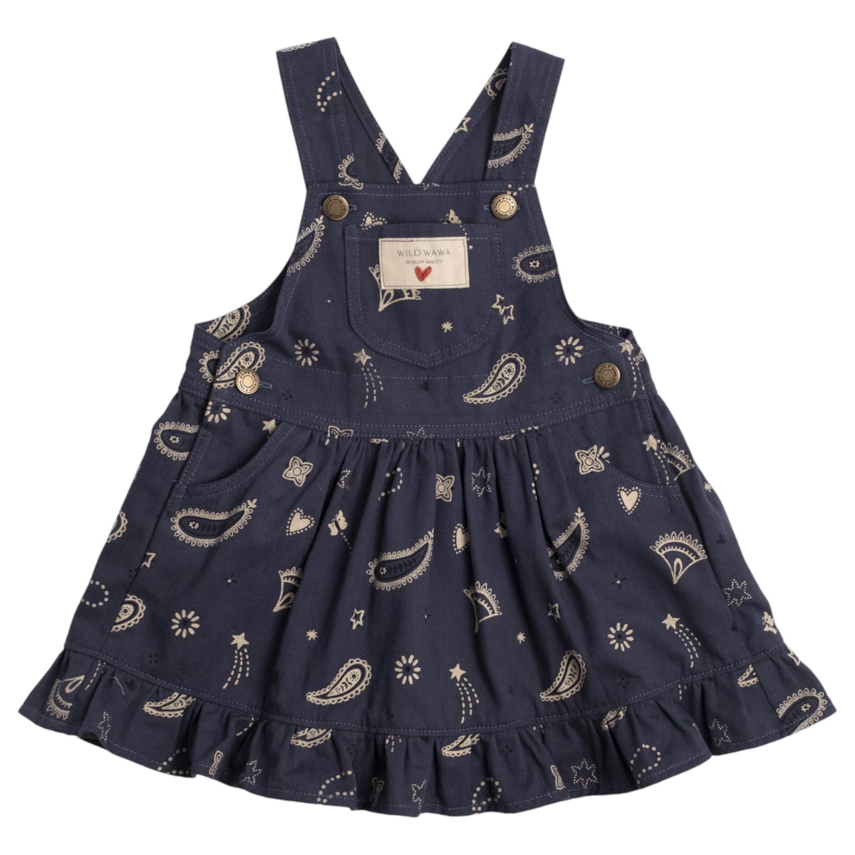 MIDNIGHT BANDANA OVERALL DRESS (PREORDER)