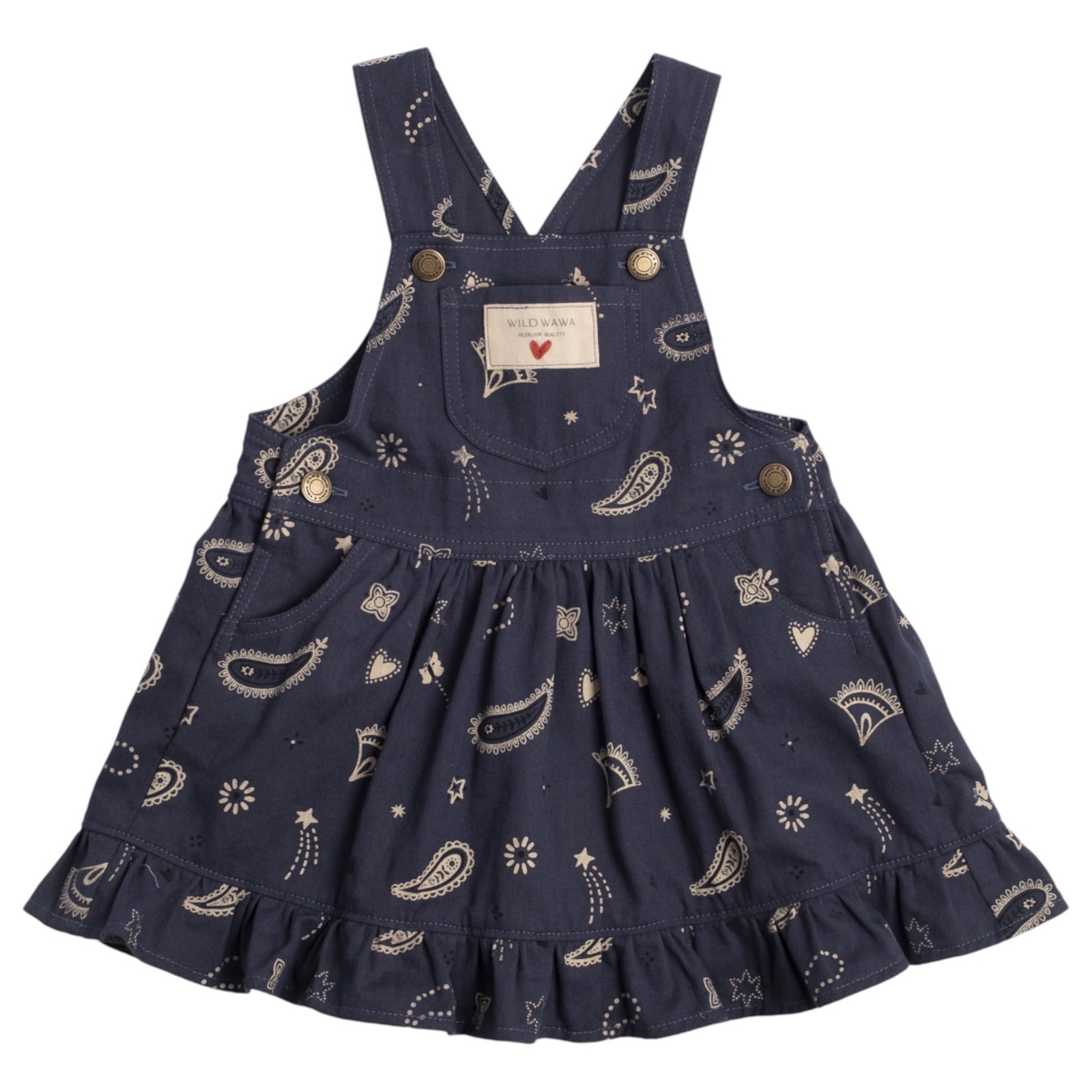 MIDNIGHT BANDANA OVERALL DRESS (PREORDER)