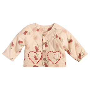 QUILTED CHERRY BLOOM JACKET (PREORDER)