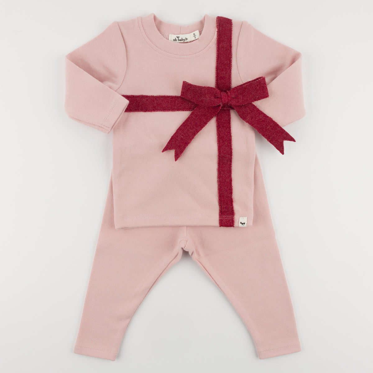 RIBBON LONG SLEEVE TOP AND LEGGINGS SET (PREORDER)