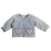 QUILTED HEART DENIM JACKET (PREORDER)