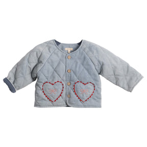 QUILTED HEART DENIM JACKET (PREORDER)