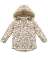 LEOPARD PARKA SKI JACKET