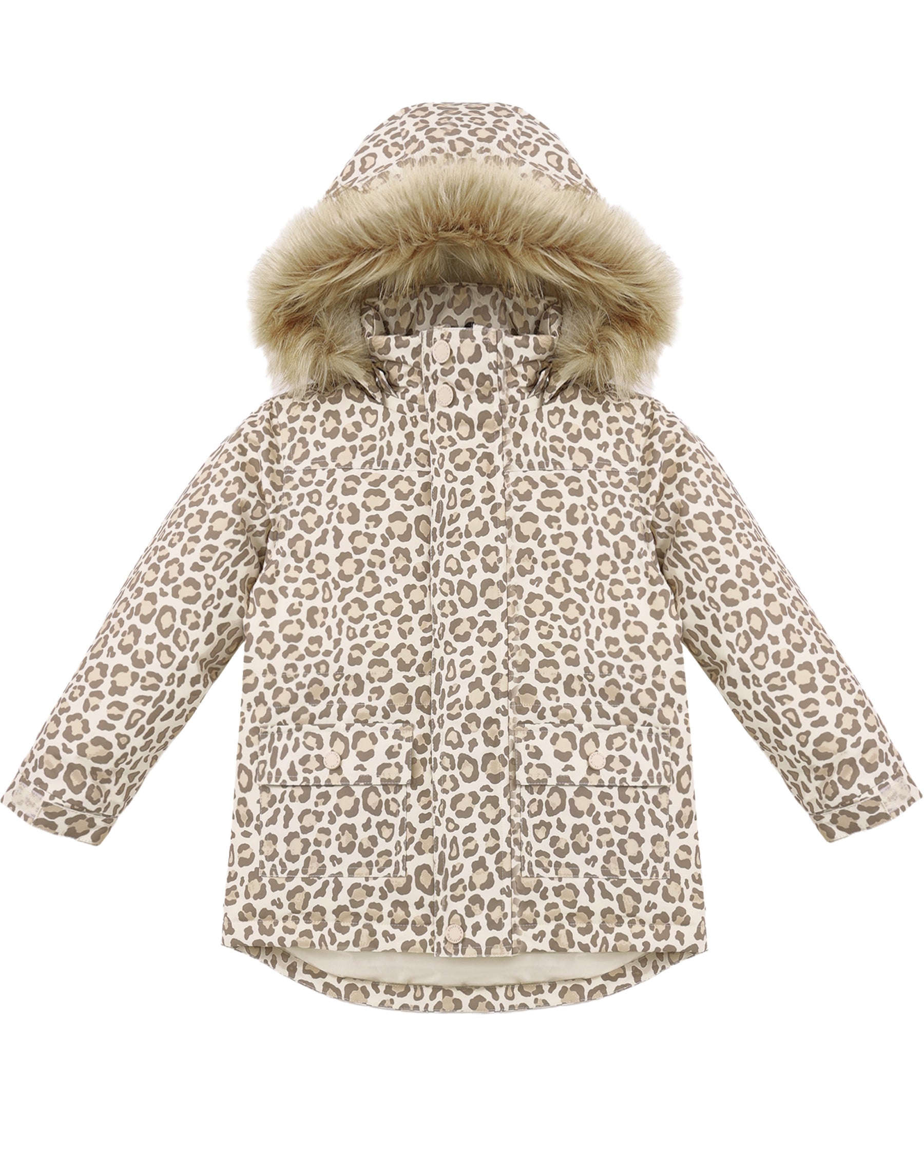 LEOPARD PARKA SKI JACKET