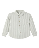 SAGE PINSTRIPE COLLARED BUTTON DOWN AND PALMER PANTS SET