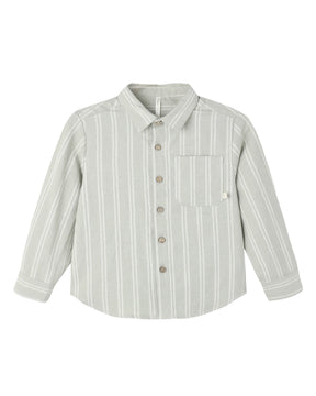 SAGE PINSTRIPE COLLARED BUTTON DOWN AND PALMER PANTS SET