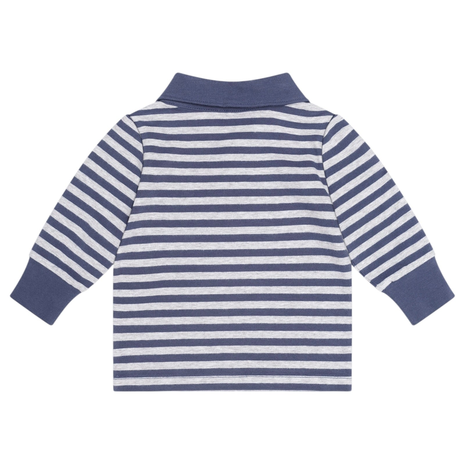 INK STRIPE SITTING HUX POLO LONG SLEEVE TOP (PREORDER) - HUXBABY - LONG SLEEVE TOPS