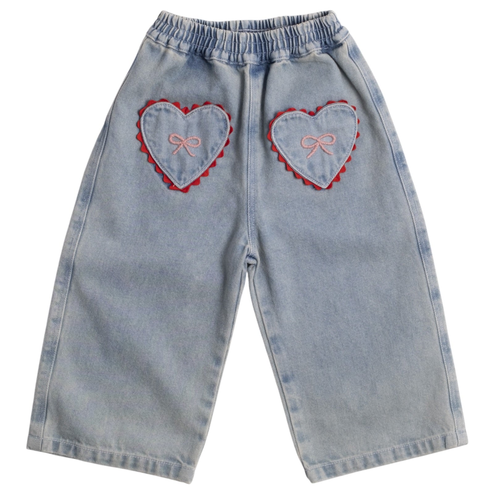 CHERRY DENIM WIDE LEG PANTS (PREORDER)