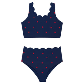 LITTLE MADISON BEA STAR SPANGLED SEA TWO PIECE BIKINI (PREORDER) - BEACH RIOT KIDS - TWO PIECE BIKINI