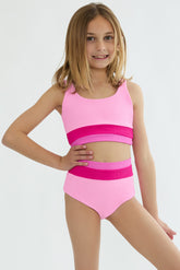 LITTLE MACKENZIE HEIDI COLORBLOCK TWO PIECE BIKINI (PREORDER)