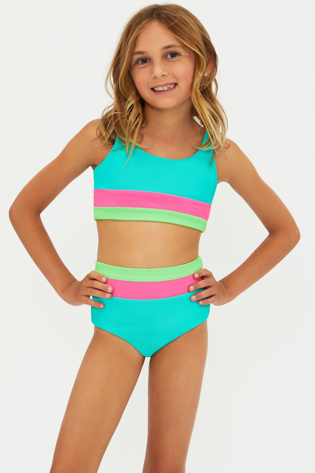 LITTLE MACKENZIE HEIDI STRAWBERRY ICE TWO PIECE BIKINI