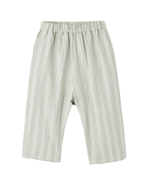 SAGE PINSTRIPE COLLARED BUTTON DOWN AND PALMER PANTS SET