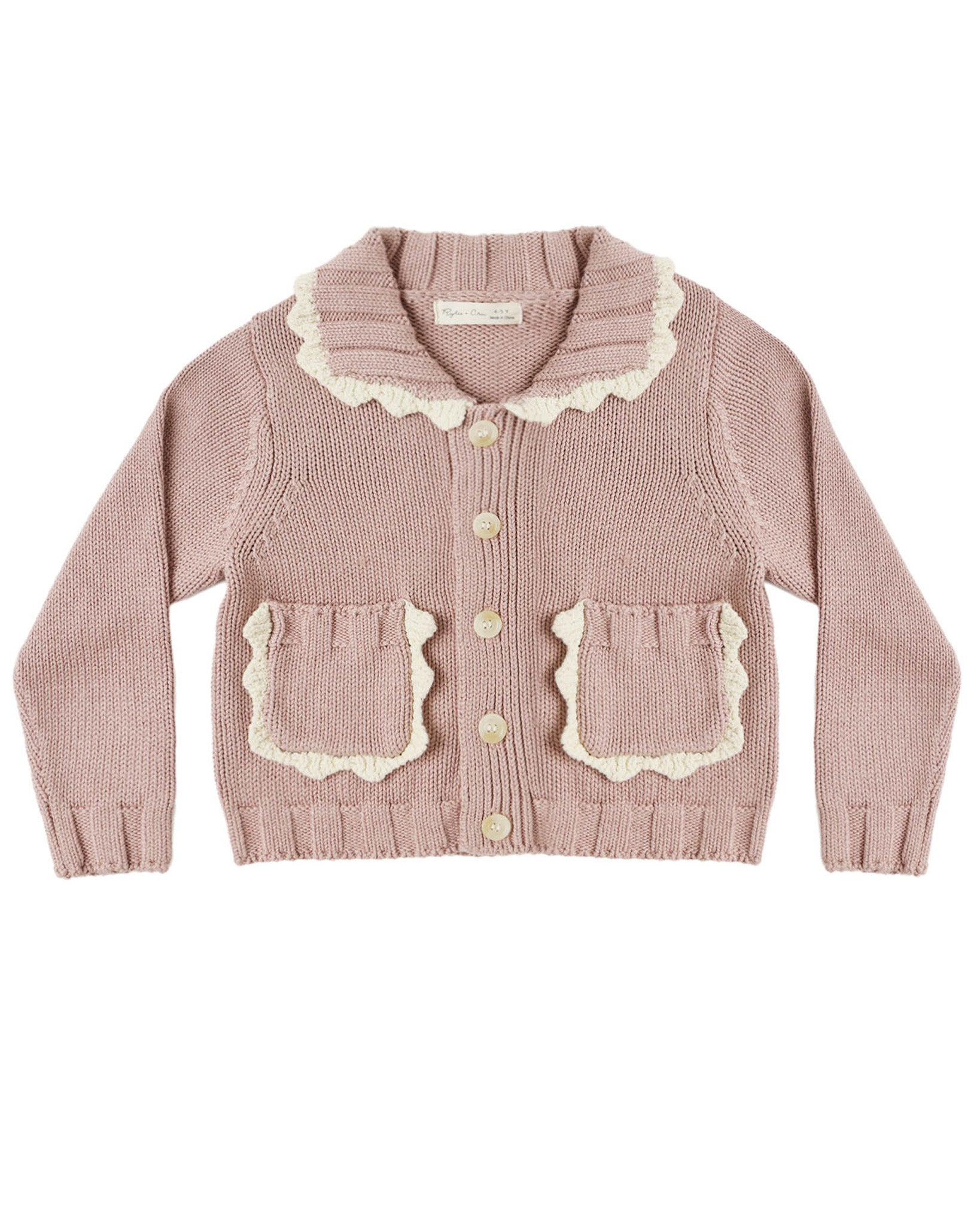 ROSEWOOD COLLARED CARDIGAN - RYLEE + CRU - CARDIGANS