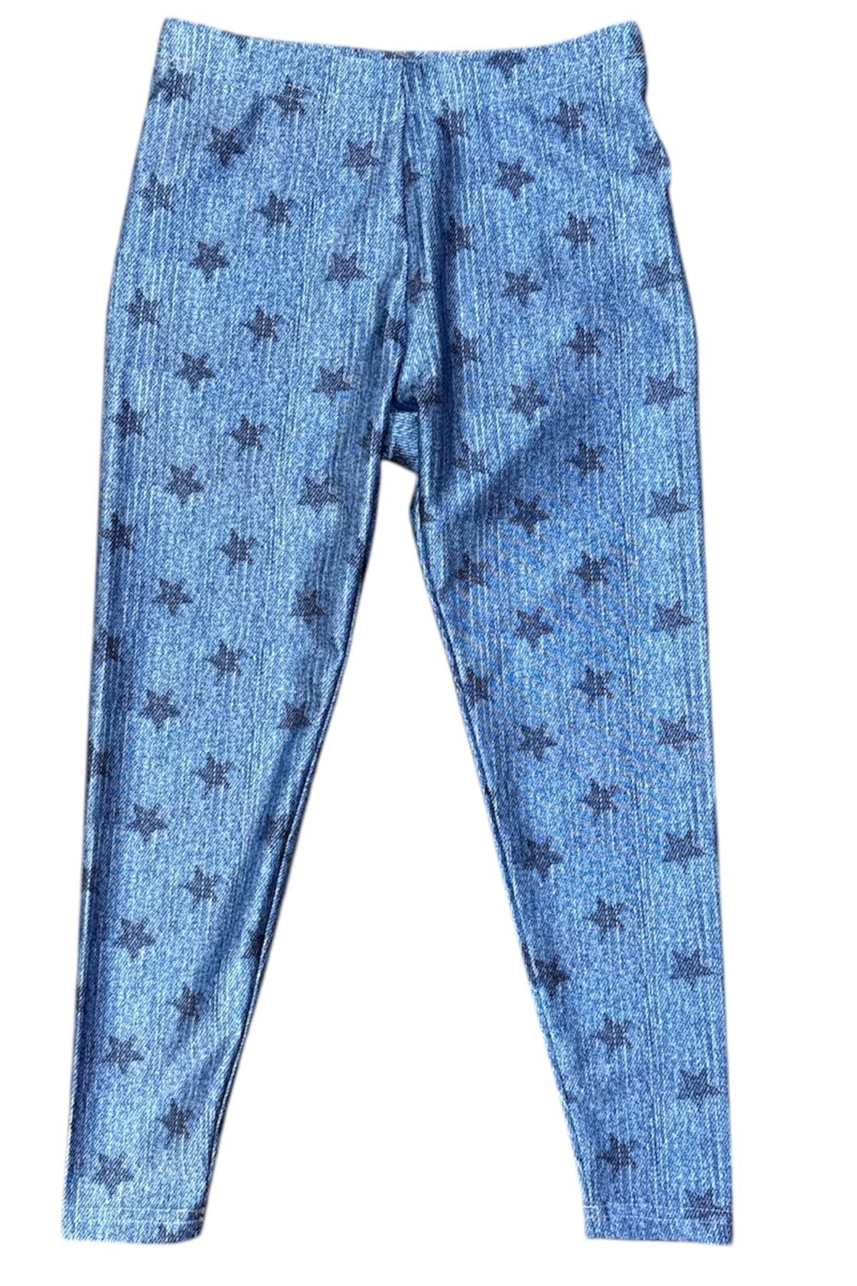 STARS DENIM EFFECT LEGGINGS (PREORDER)