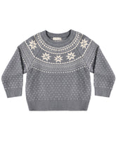 SLATE FAIRE ISLE SWEATER