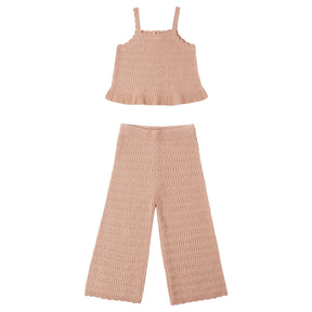 MELON KNITTED MARI TANK AND PANTS SET - SET