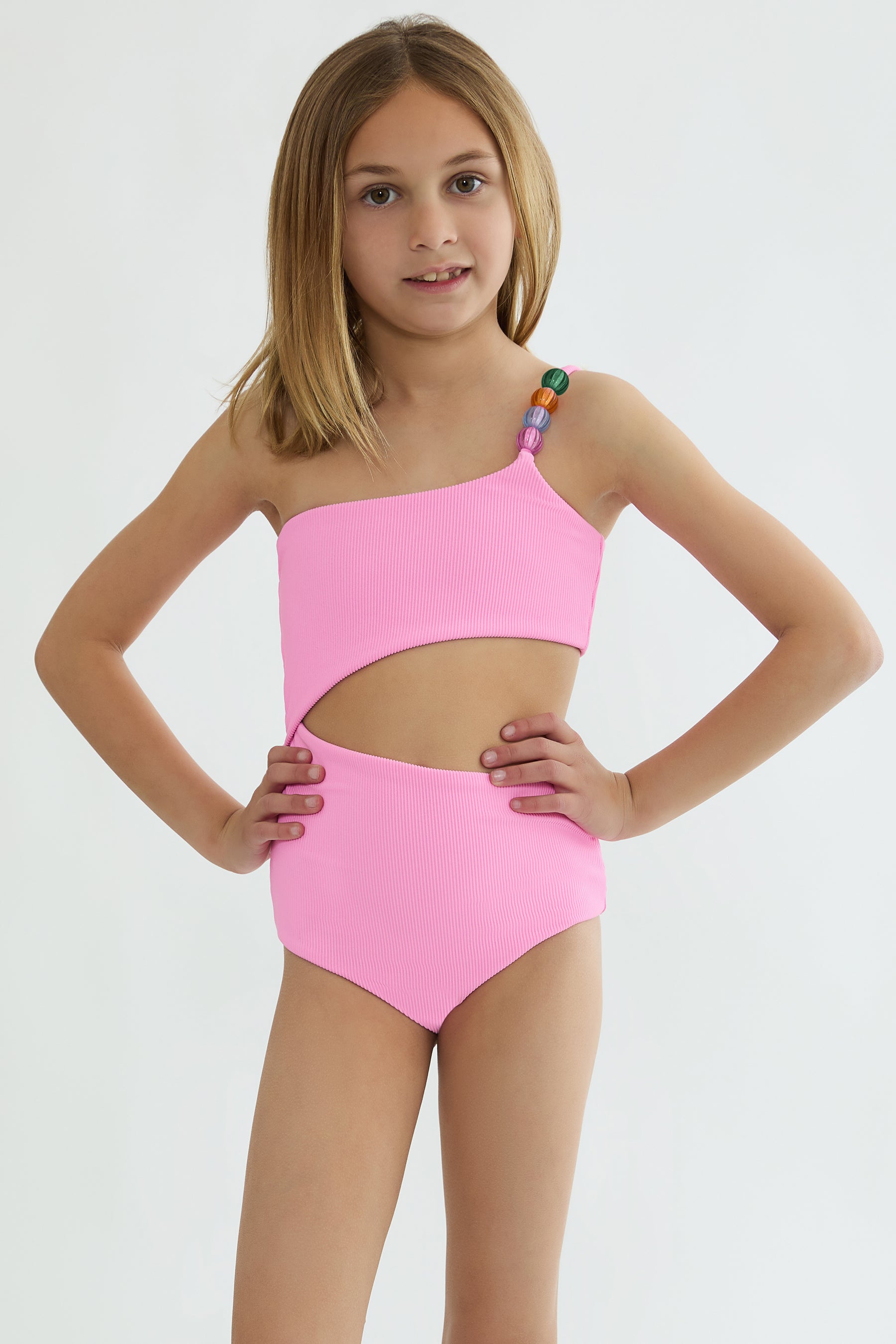 LITTLE BRYNN BEADED ONE PIECE SWIMSUIT (PREORDER)