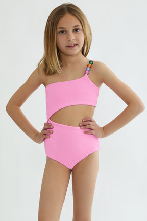 LITTLE BRYNN BEADED ONE PIECE SWIMSUIT (PREORDER)