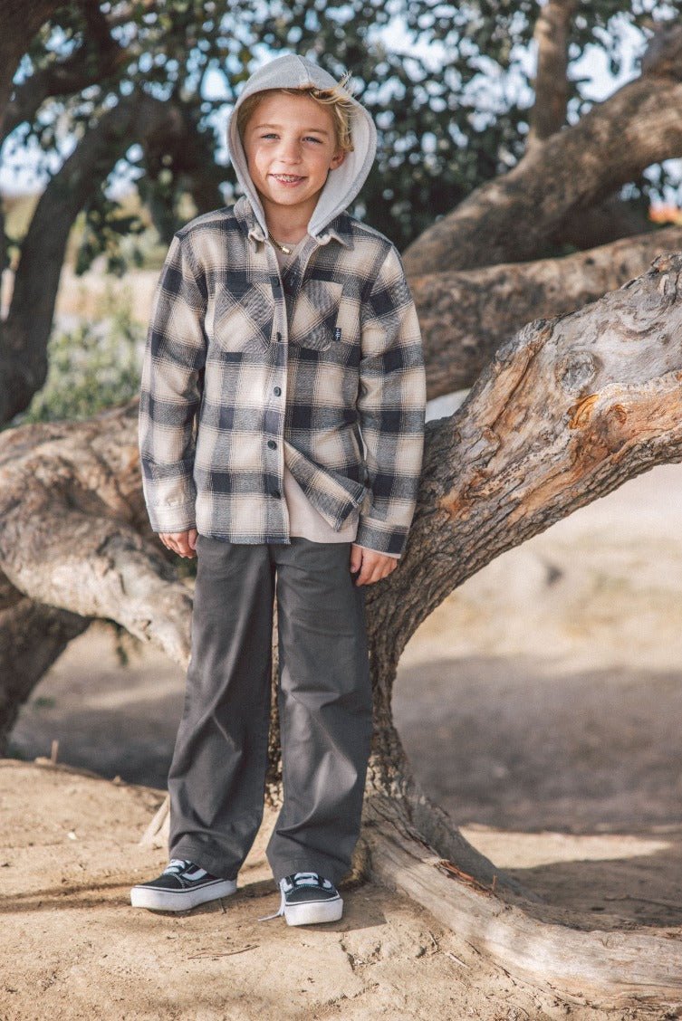 UPLAND FLANNEL PLAID SHACKET - FEATHER 4 ARROW