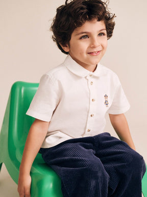 VARISTY HUX BUTTON DOWN TOP - HUXBABY