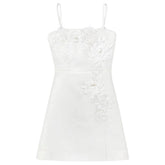 VERA FLORAL APPLIQUE DRESS - KATIE J NYC