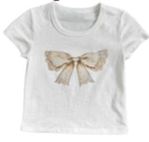 VINTAGE BOW TSHIRT (PREORDER) - KATIE J NEW YORK