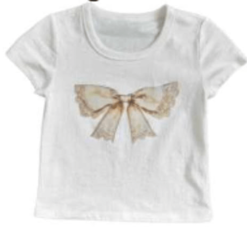 VINTAGE BOW TSHIRT (PREORDER) - KATIE J NEW YORK