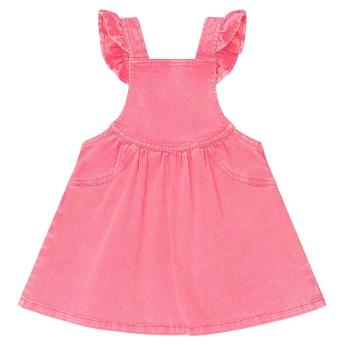 VINTAGE CHERRY PINAFORE OVERALL DRESS - HUXBABY