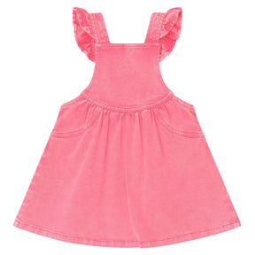 VINTAGE CHERRY PINAFORE OVERALL DRESS - HUXBABY