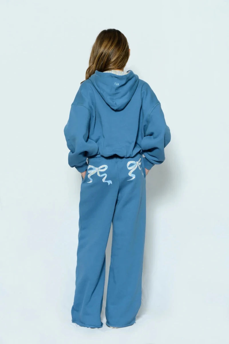 VINTAGE FLORAL BOW RYAN HOODIE - KATIE J NYC - HOODIES