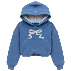 VINTAGE FLORAL BOW RYAN HOODIE - KATIE J NYC - HOODIES