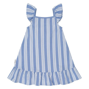 VINTAGE STRIPE CHERRY DRESS - HUXBABY