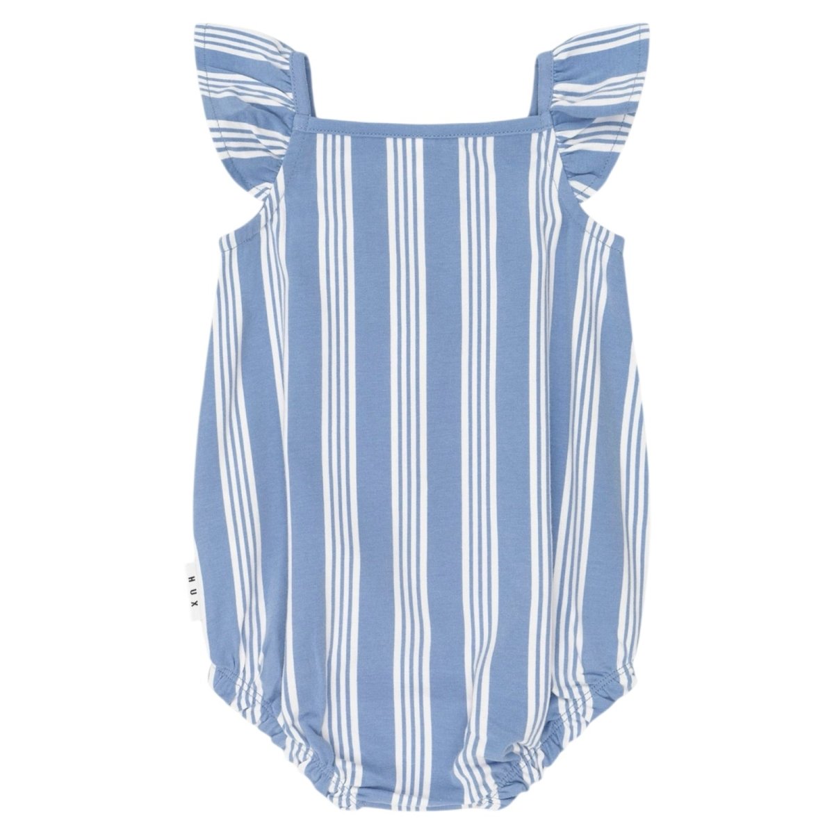 VINTAGE STRIPE CHERRY ROMPER - HUXBABY