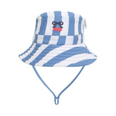 VINTAGE STRIPE CHERRY SUN HAT - HUXBABY