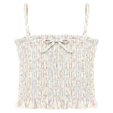VINTAGE VINE FLORAL ALMA SMOCKED TOP (PREORDER) - KATIE J NYC