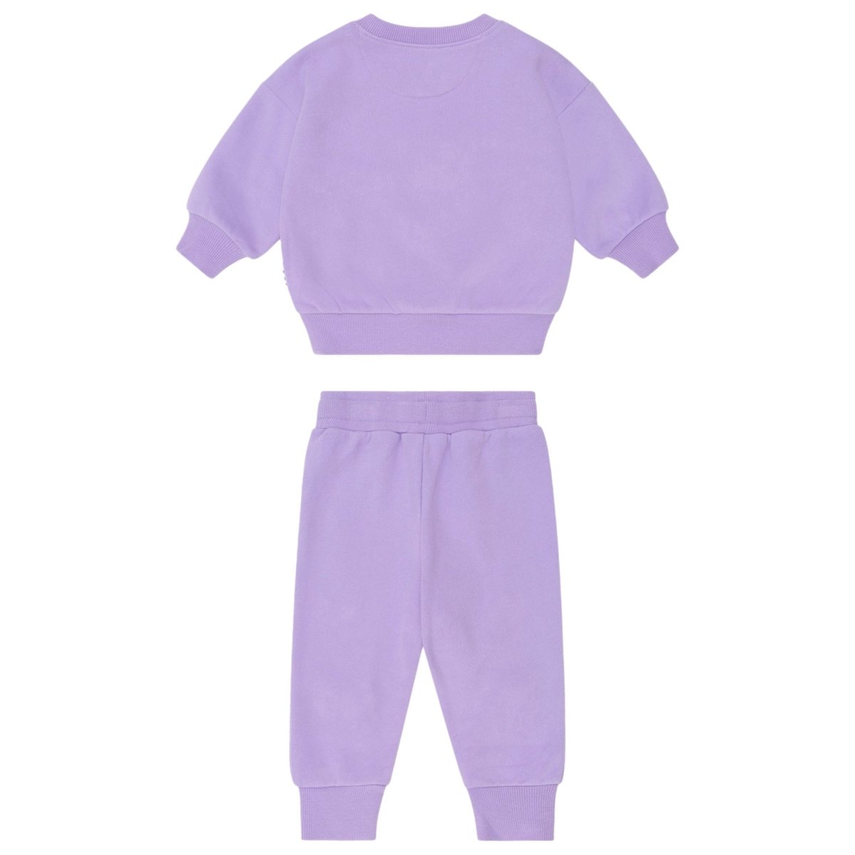 VIOLET FURRY HUXBEAR SWEATSHIRT AND SWEATPANTS SET - HUXBABY