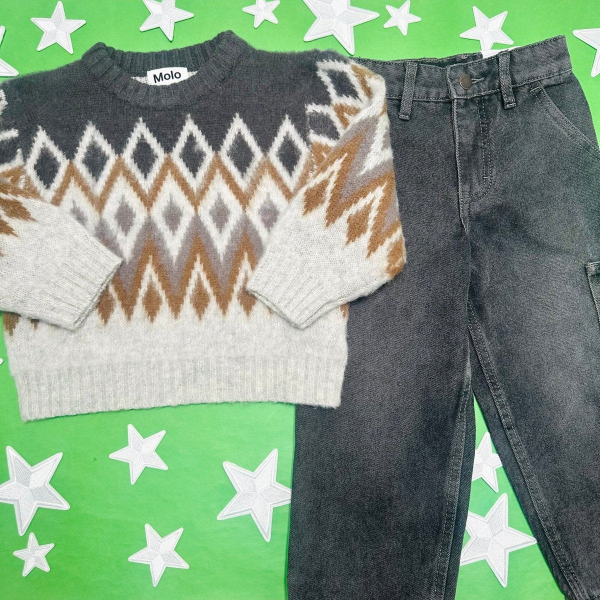 WASHED ARCHER DENIM PANTS - MOLO