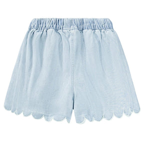 WASHED CHAMBRAY ADDIE SHORTS (PREORDER) - MOLO