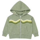 WAVE STRIPE ZIP UP HOODIE - CHASER KIDS
