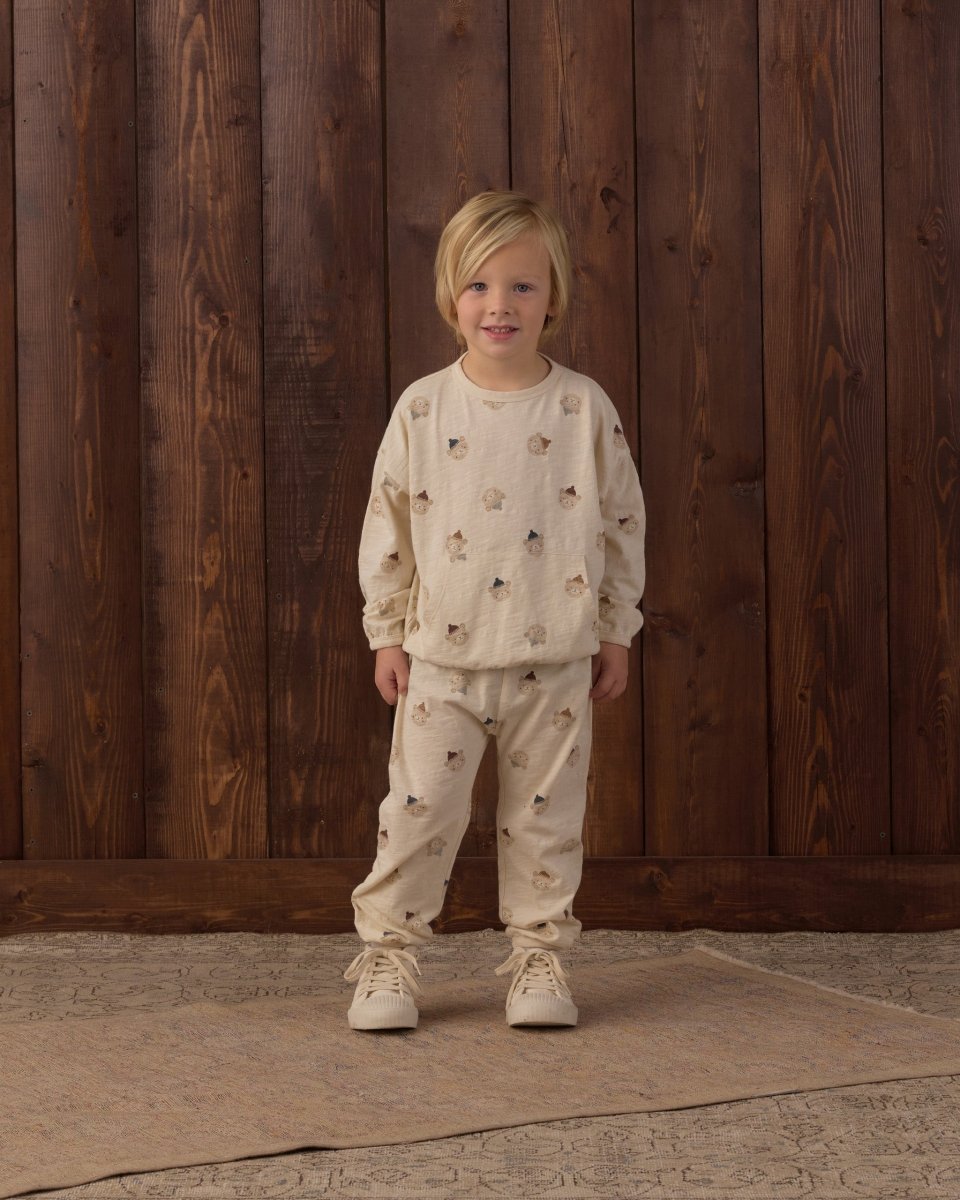 WINTER BEARS LIGHTWEIGHT SWEATSHIRT AND SWEATPANTS SET - RYLEE + CRU