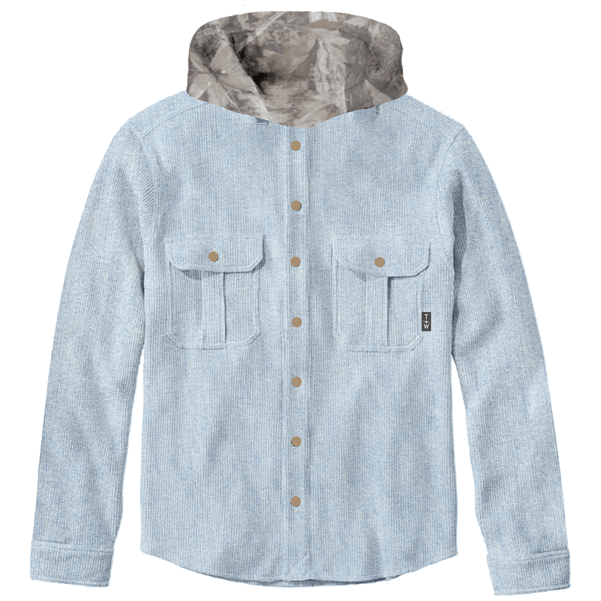 WOODSMAN CORDUROY CAMO HOODED SHACKET  (PREORDER) - TINY WHALES - JACKETS