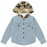 WOODSMAN CORDUROY CAMO HOODED SHACKET - TINY WHALES