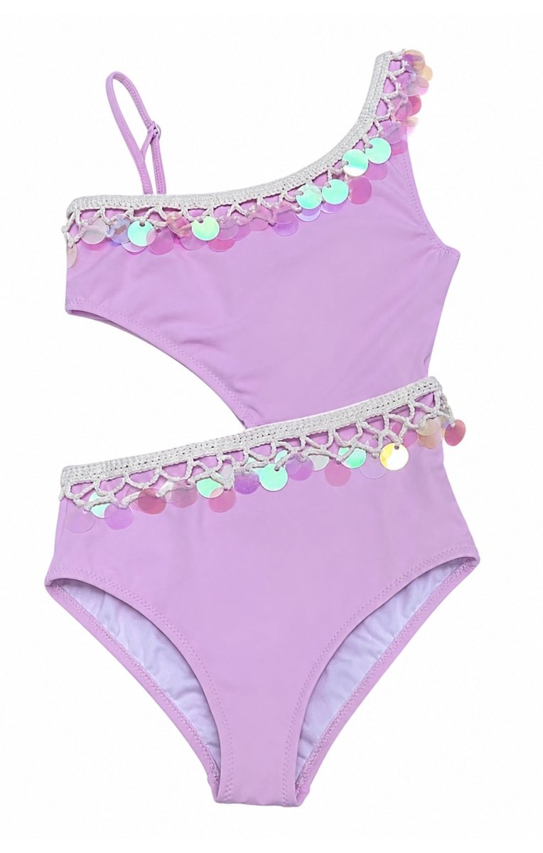YARELI SEQUIN TRIM ONE PIECE SWIMSUIT (PREORDER) - NESSI BYRD