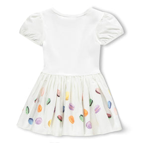 Molo | Ivory Caitlin dress for Baby Girl with macarons