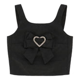ADEANA HEART JACQUARD TOP WITH BOW (PREORDER) - ANGEL'S FACE