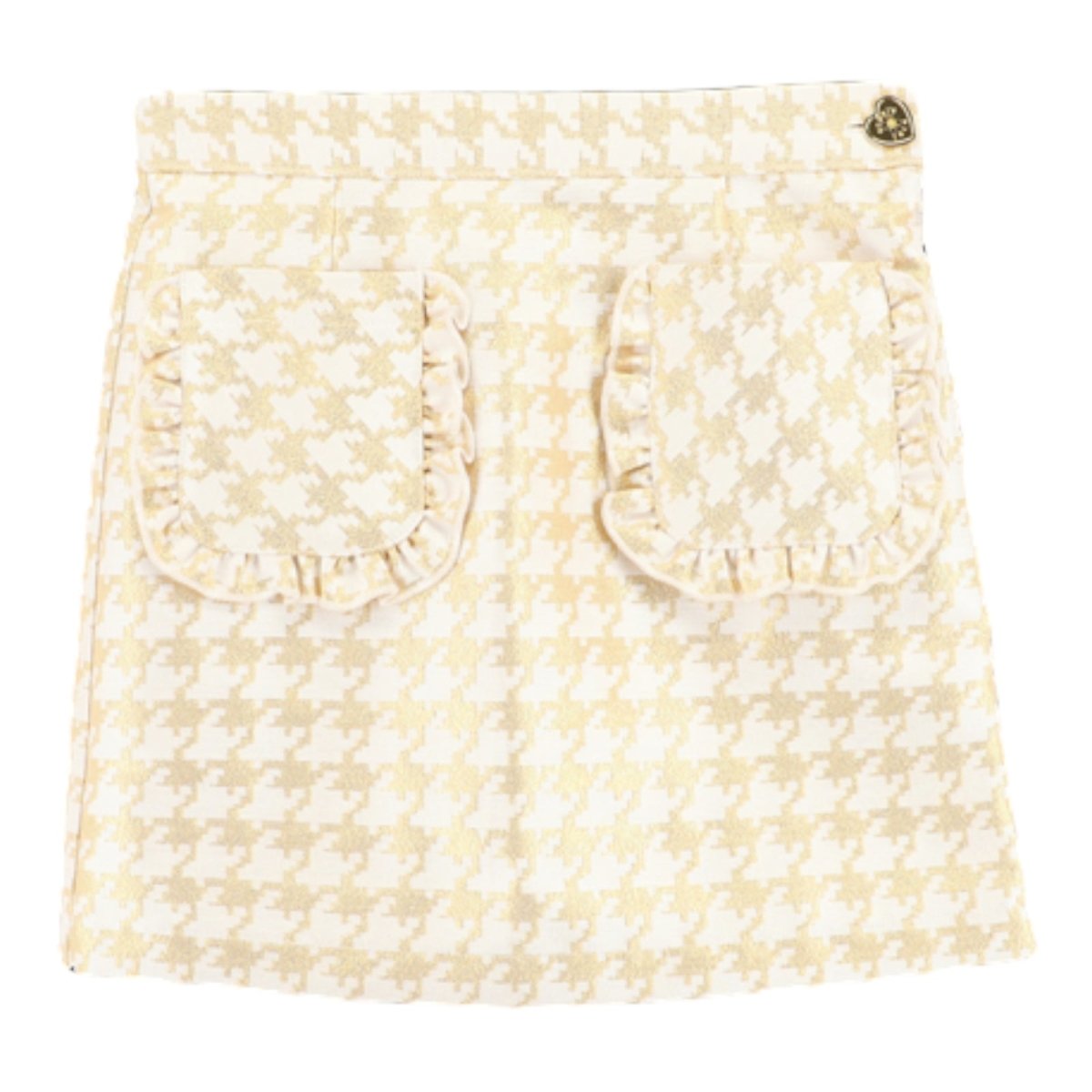 ALETA HOUNDSTOOTH SKIRT - SKIRTS